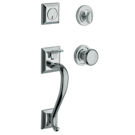 Baldwin Double Cylinder Entry Handlesets Bright Chrome 85320.260.LDBL
